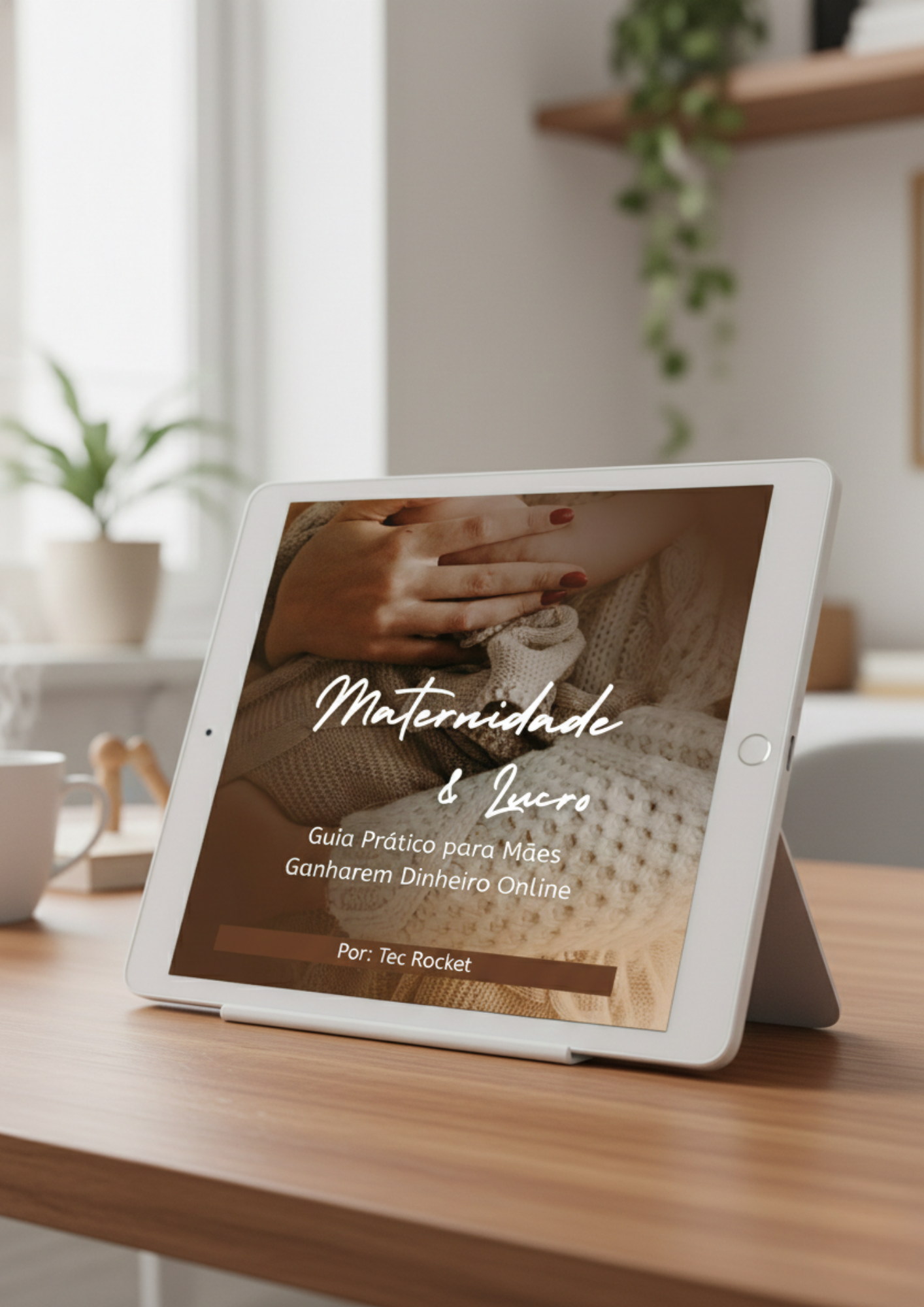 Mockup do E-book Maternidade & Lucro